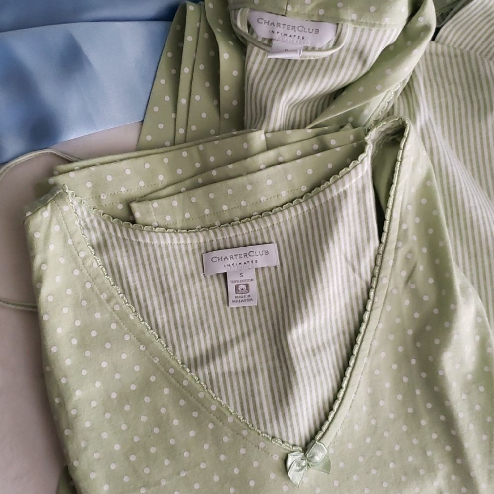 CHARTER CLUB pajama dress and robe set